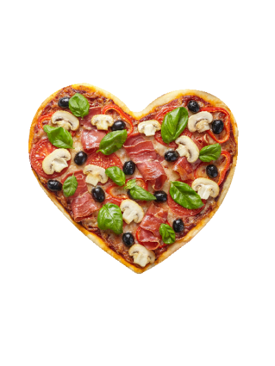 Pizza, hjerte