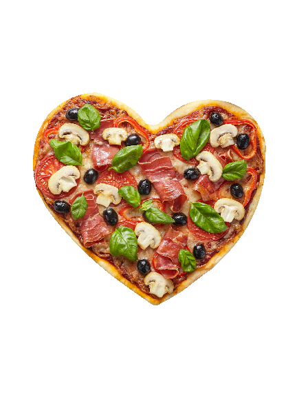 Pizza, hjerte Pizza, hjerte