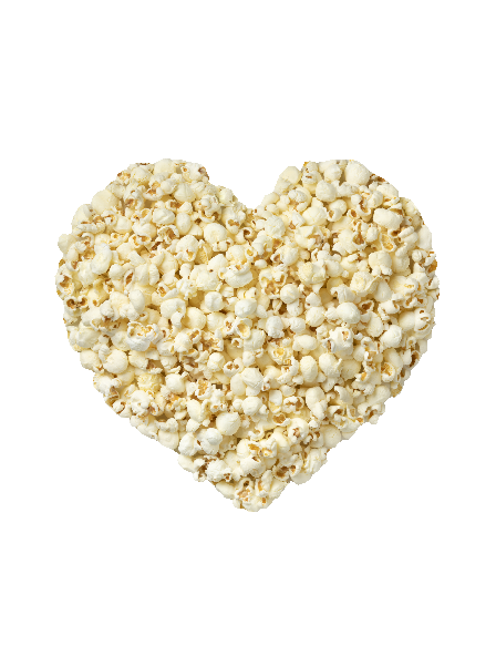 Popcorn, hjerte