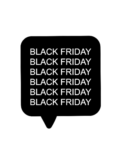 Black Friday h: 45 cm. #0612