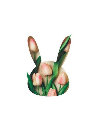 Påske, hare, tulipaner 120 cm. #0422