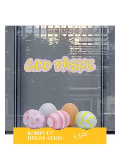 Påske komplet vinduesdekoration #0254
