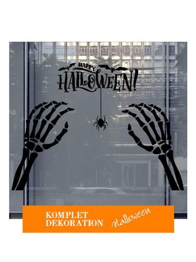 Halloween komplet dekoration (vindue 200*200 cm.) #0552