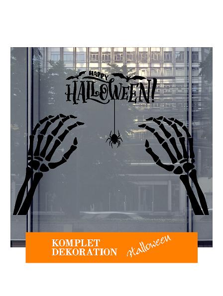 Halloween komplet dekoration (vindue 200*200 cm.) #0552