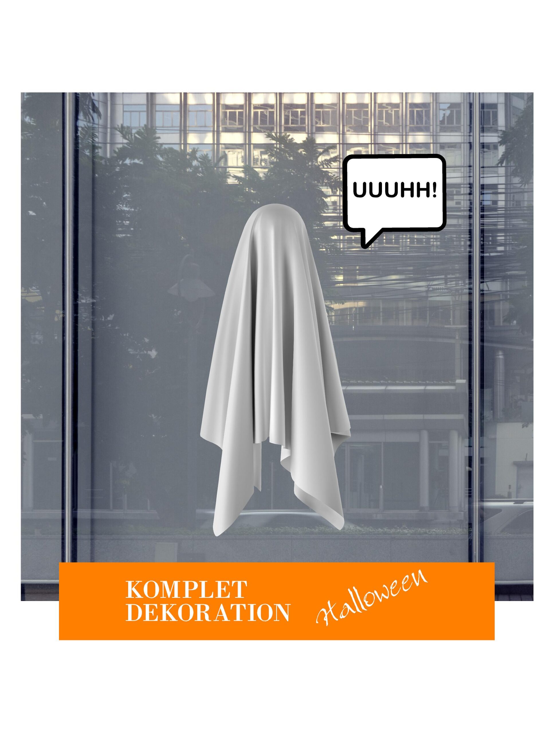 Halloween komplet vinduesdekoration (vindue 200/*200 cm.) #0585