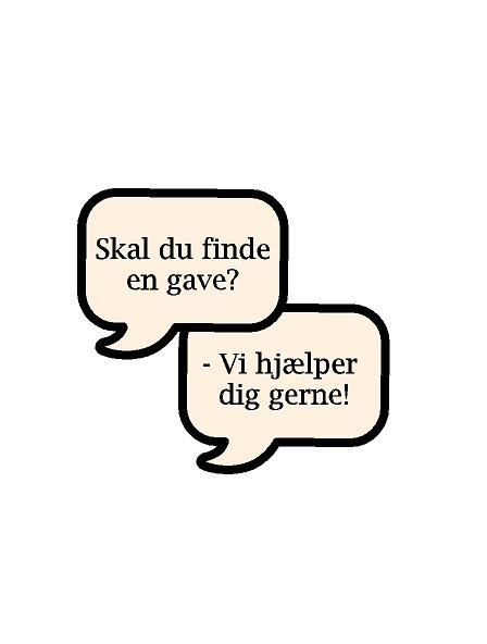Skal du finde en gave? Sammensat dekoration (B: 50 cm.) #0598