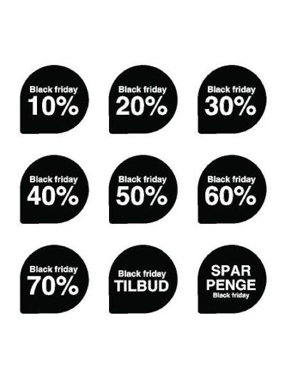 Black Friday mål/ stk.: ca 33 cm #0611