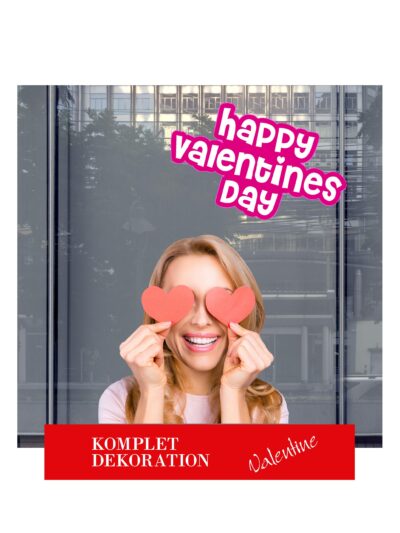 Valentine Komplet Vinduesdekoration (vindue måler 200*200 cm.) #0413 + #0008