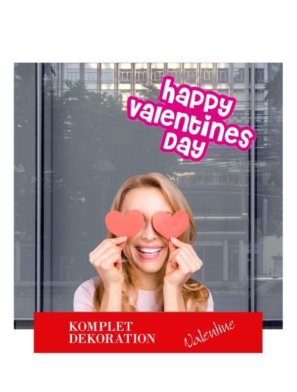 Valentine Komplet Vinduesdekoration (vindue måler 200*200 cm.) #0413 + #0008