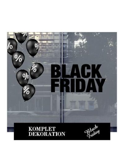 Black Friday Komplet Vinduesdekoration (vinduesmål 200*200 cm.) #0614
