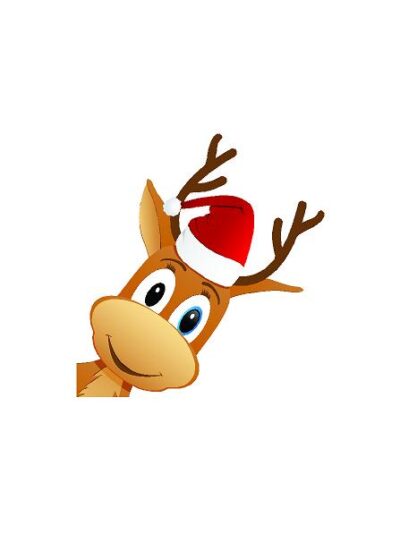 Rensdyr H: 60 cm. (Selvklæbende folie.) #0067