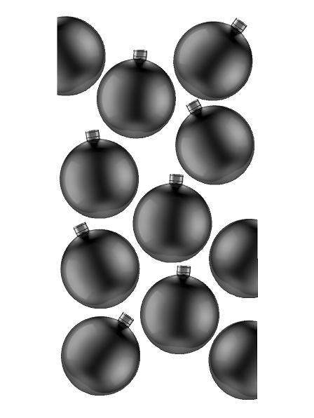 Julekugler stk/ h: ca 25 cm. (Selvklæbende folie.) #0089