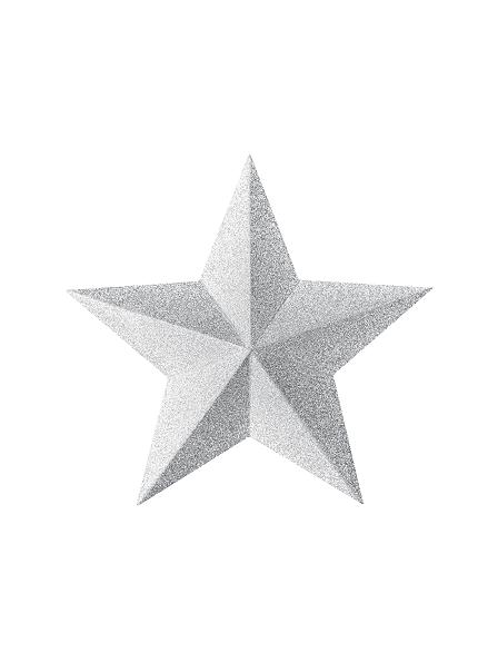 Stjerne stor* sølv 70 cm (Selvklæbende folie.) #0183