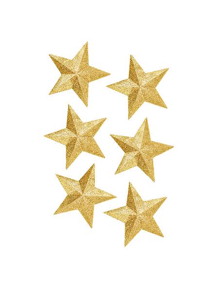 Julestjerne, Guld stk/ h: ca 20 cm.#0186