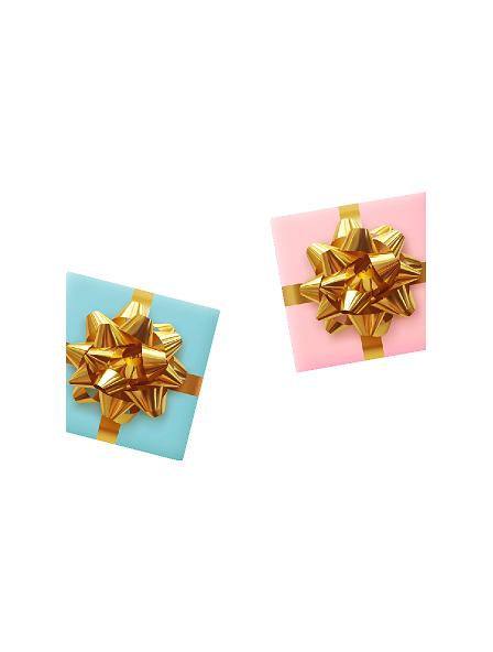 Julegaver stk/ 40 cm. (Selvklæbende folie.) #0680