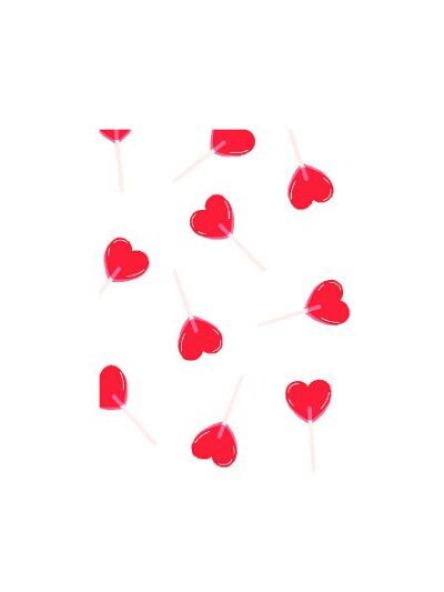 Slikkepinde Stk. H: 20 cm. (Selvklæbende folie.) #0714