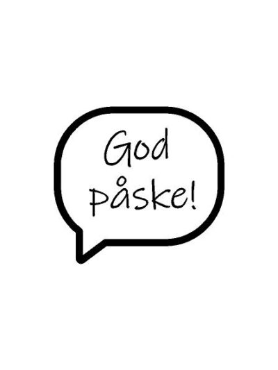 God påske, taleboble #0745
