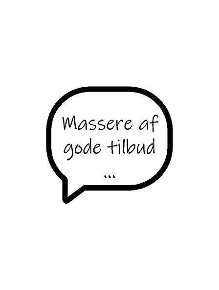 Massere af gode tilbud – taleboble #0765